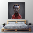 Miles Davis by Rob Snow on GIANT ART - black digital painting