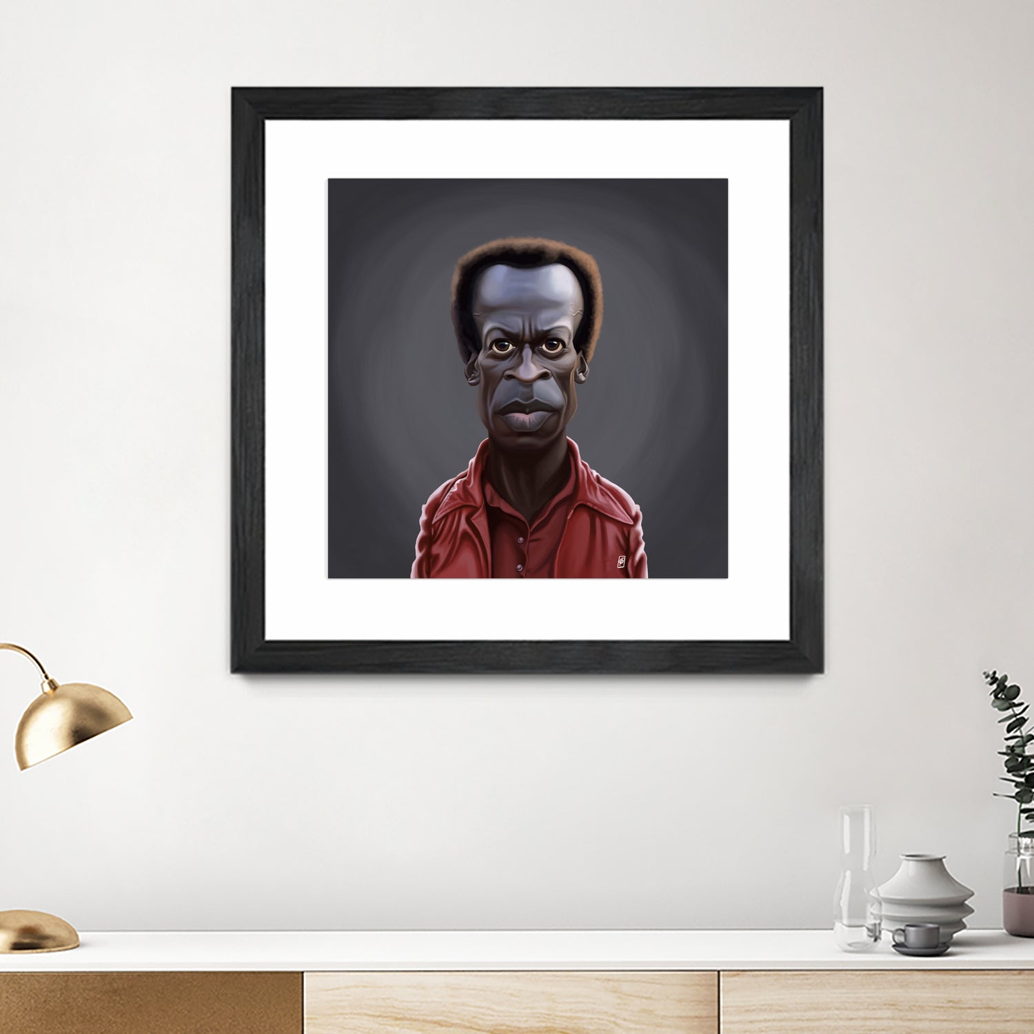 Miles Davis by Rob Snow on GIANT ART - black digital painting