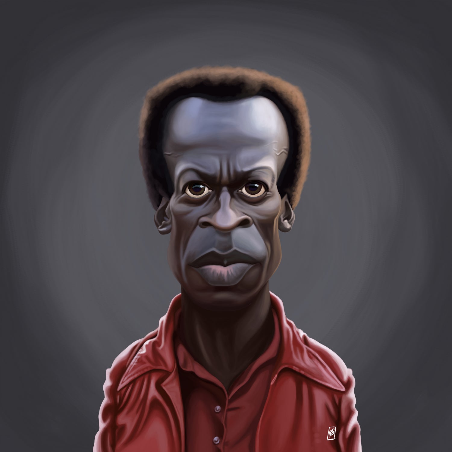 Miles Davis by Rob Snow on GIANT ART - black digital painting