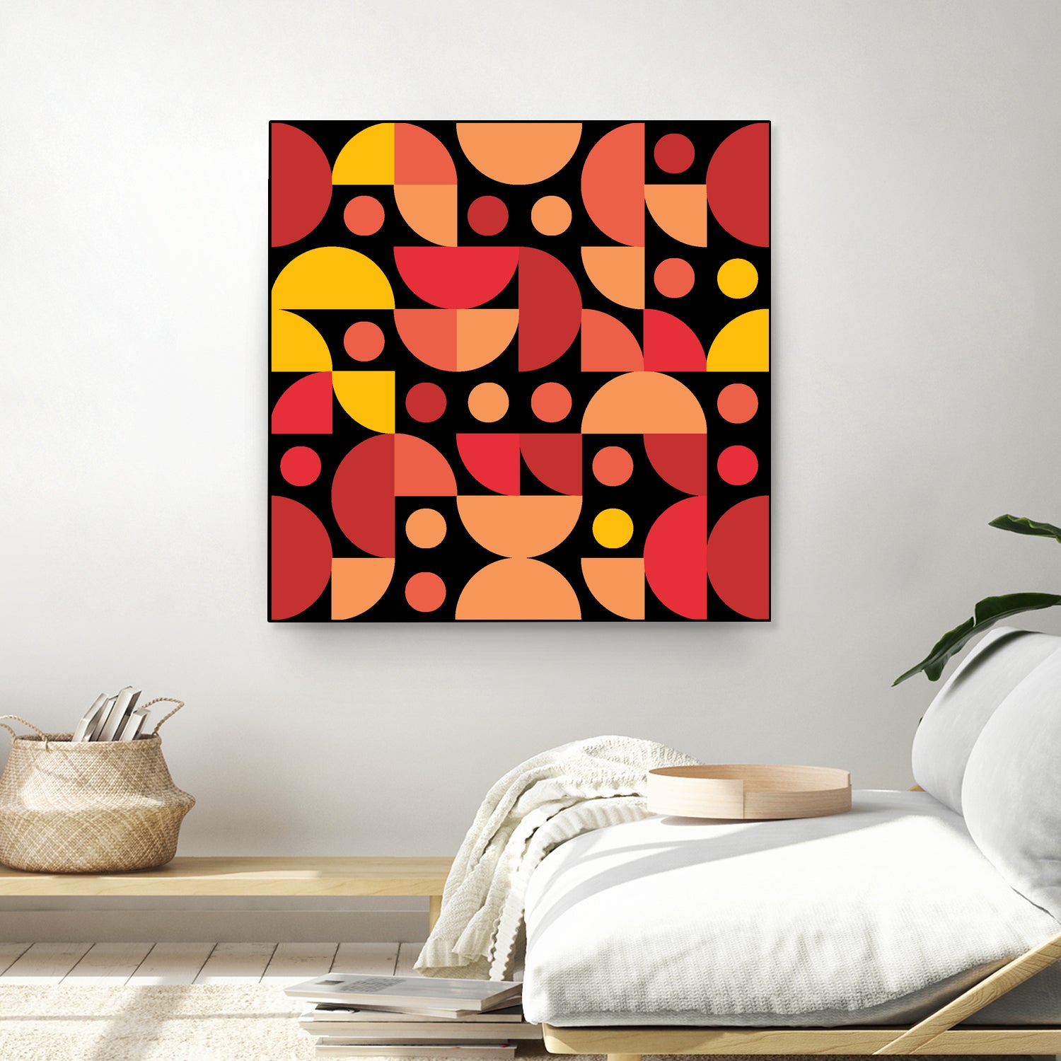 Funky Retro Pattern warm colours by Tal Hayoun on GIANT ART - red vector illustration