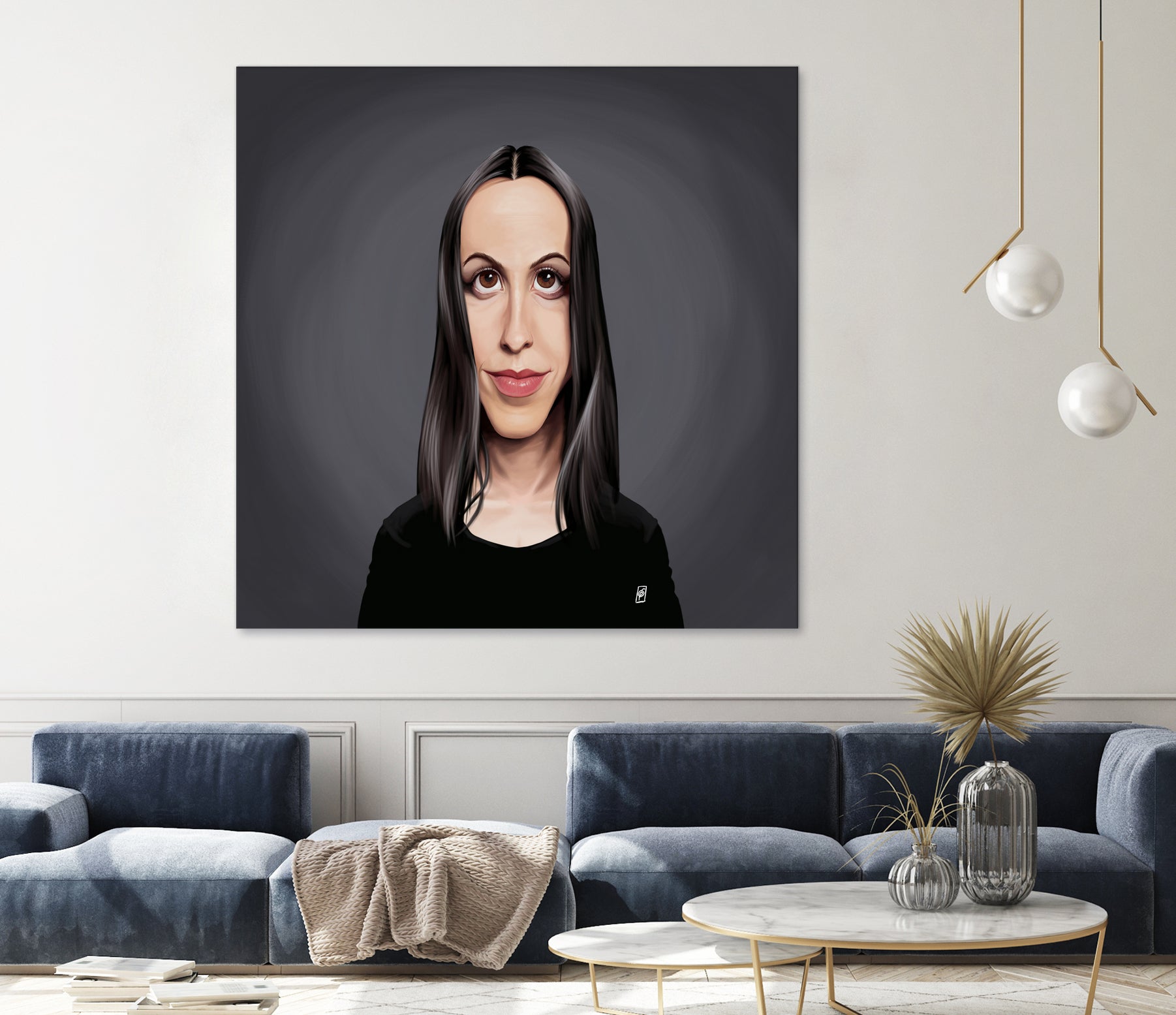 Alanis Morissette by Rob Snow on GIANT ART - black digital painting