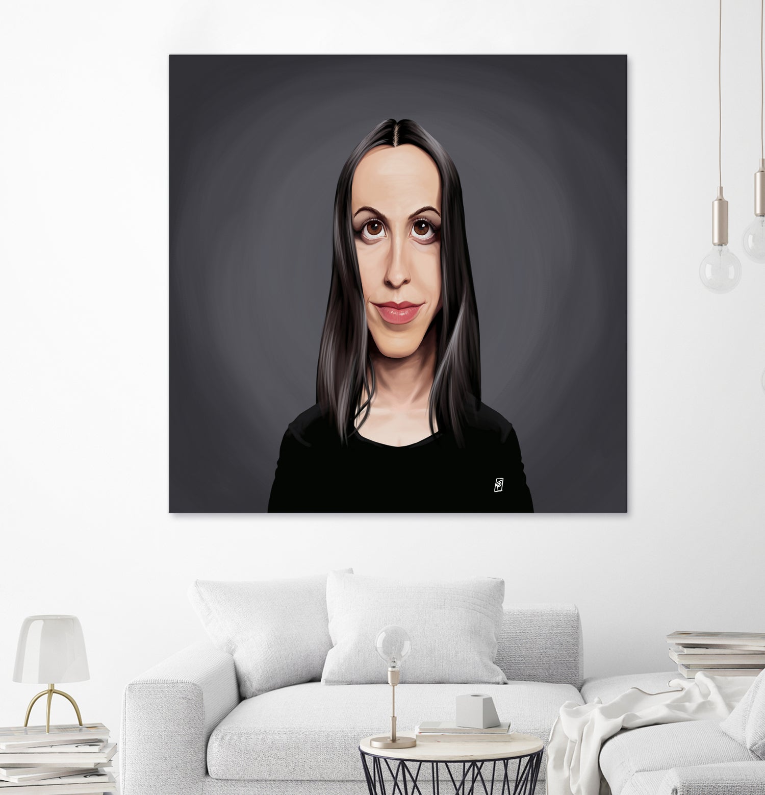 Alanis Morissette by Rob Snow on GIANT ART - black digital painting