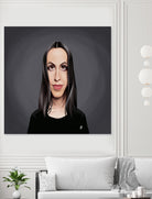 Alanis Morissette by Rob Snow on GIANT ART - black digital painting