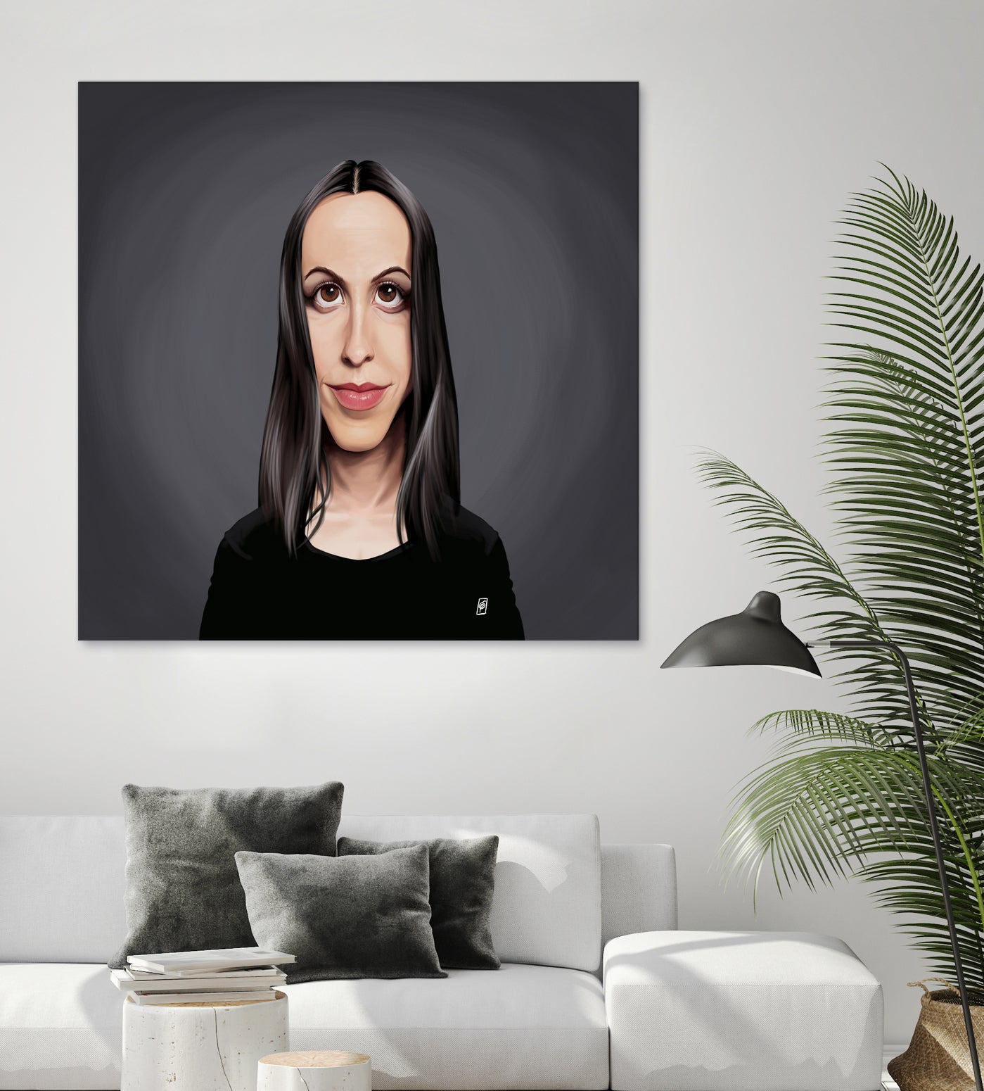 Alanis Morissette by Rob Snow on GIANT ART - black digital painting