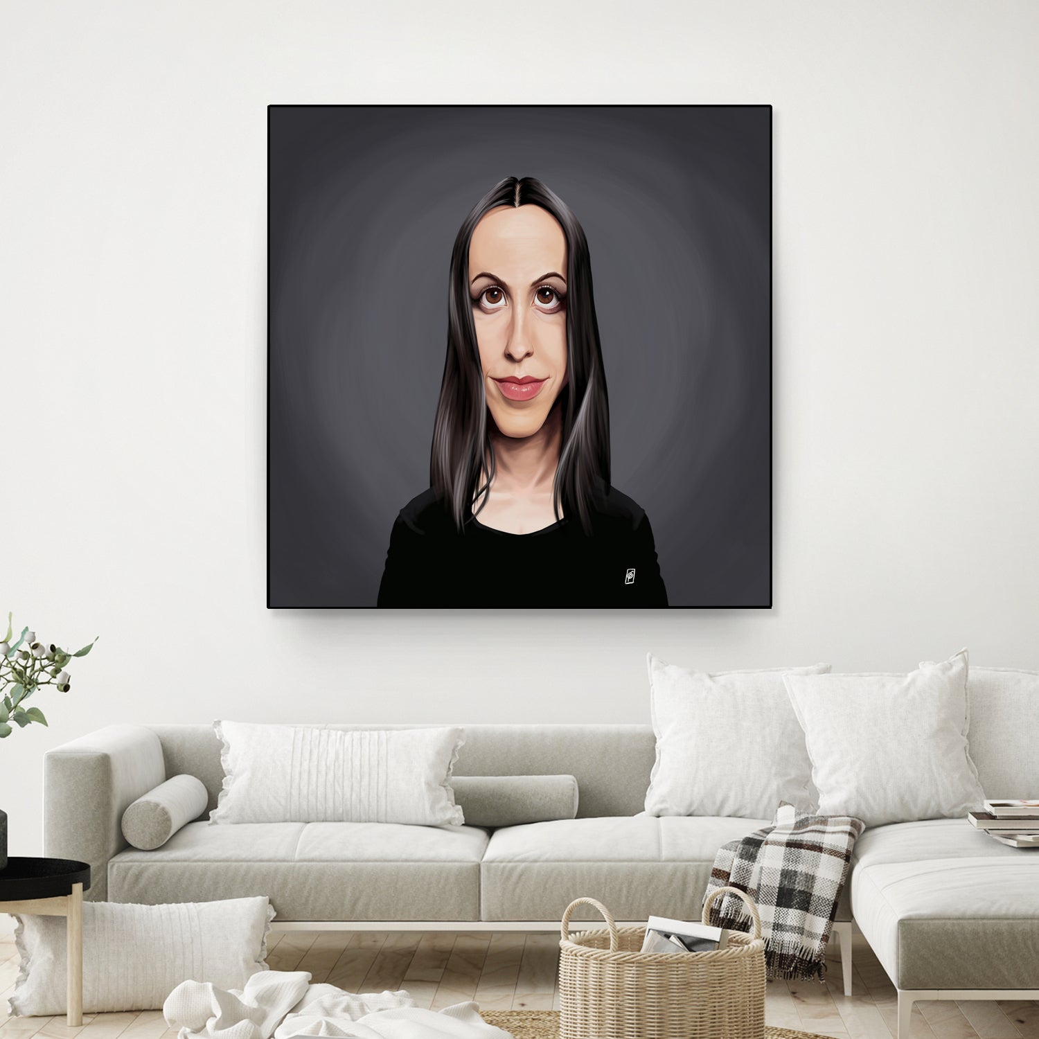 Alanis Morissette by Rob Snow on GIANT ART - black digital painting