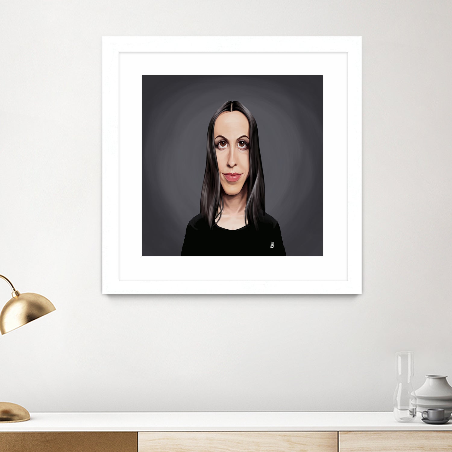 Alanis Morissette by Rob Snow on GIANT ART - black digital painting