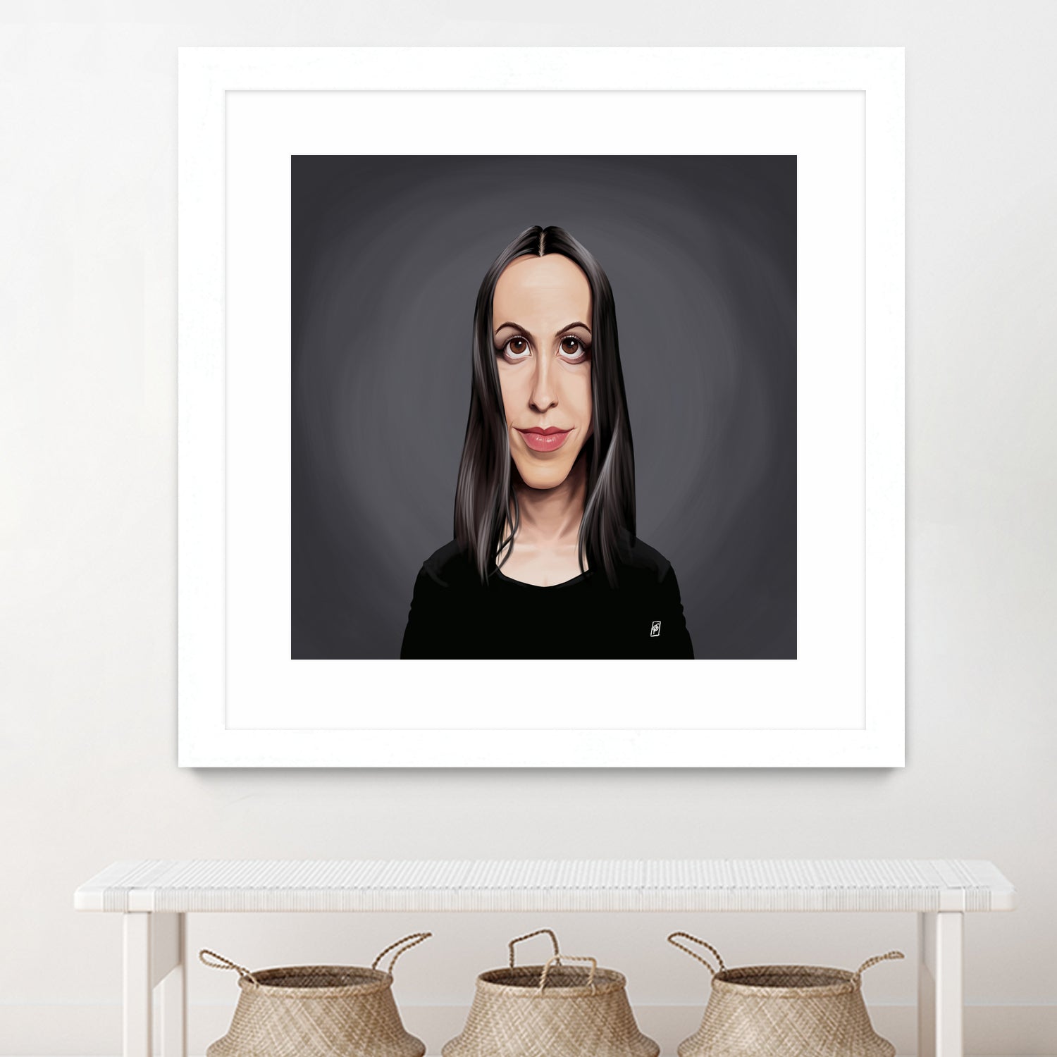 Alanis Morissette by Rob Snow on GIANT ART - black digital painting