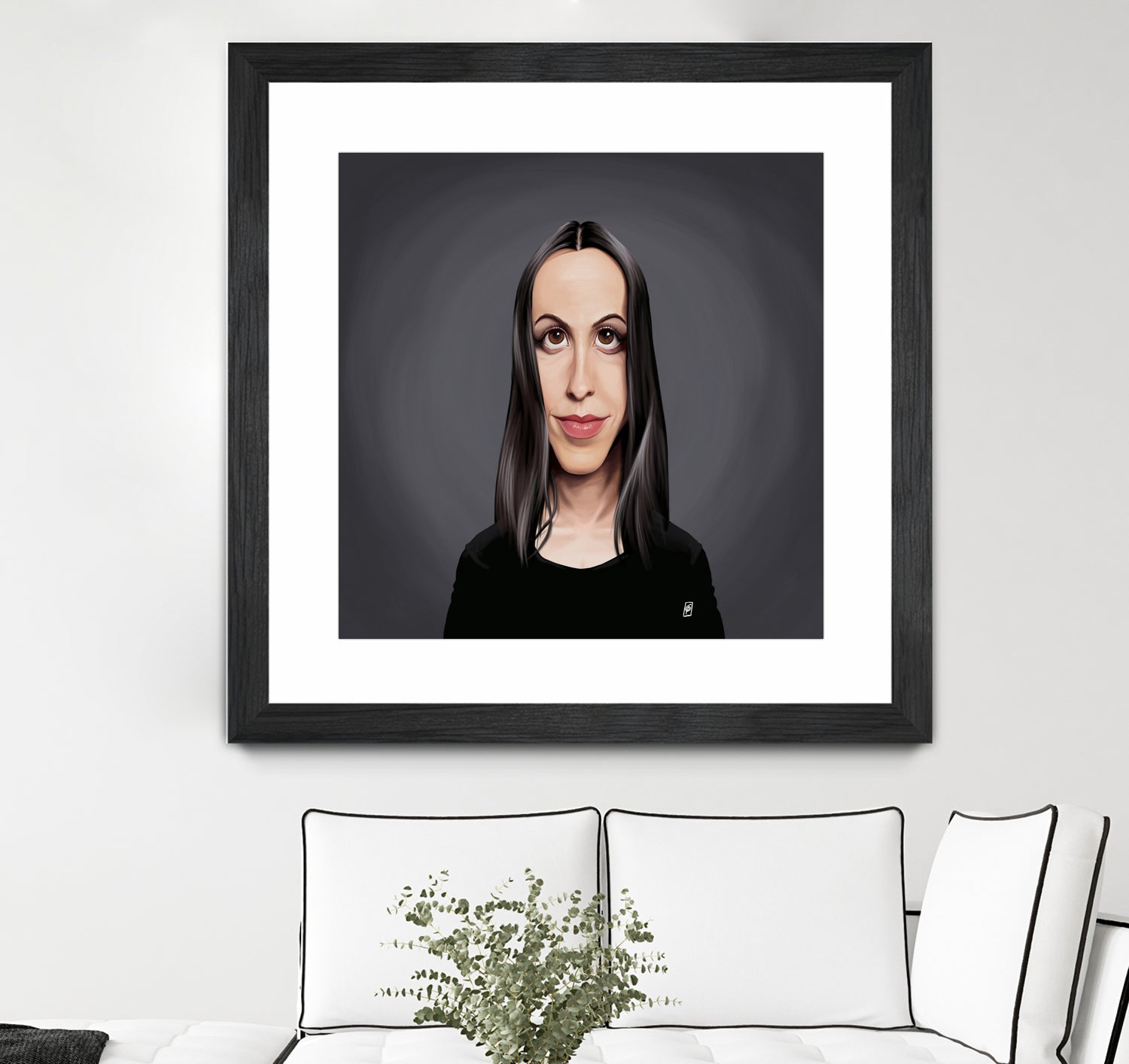 Alanis Morissette by Rob Snow on GIANT ART - black digital painting