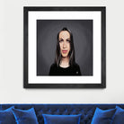 Alanis Morissette by Rob Snow on GIANT ART - black digital painting