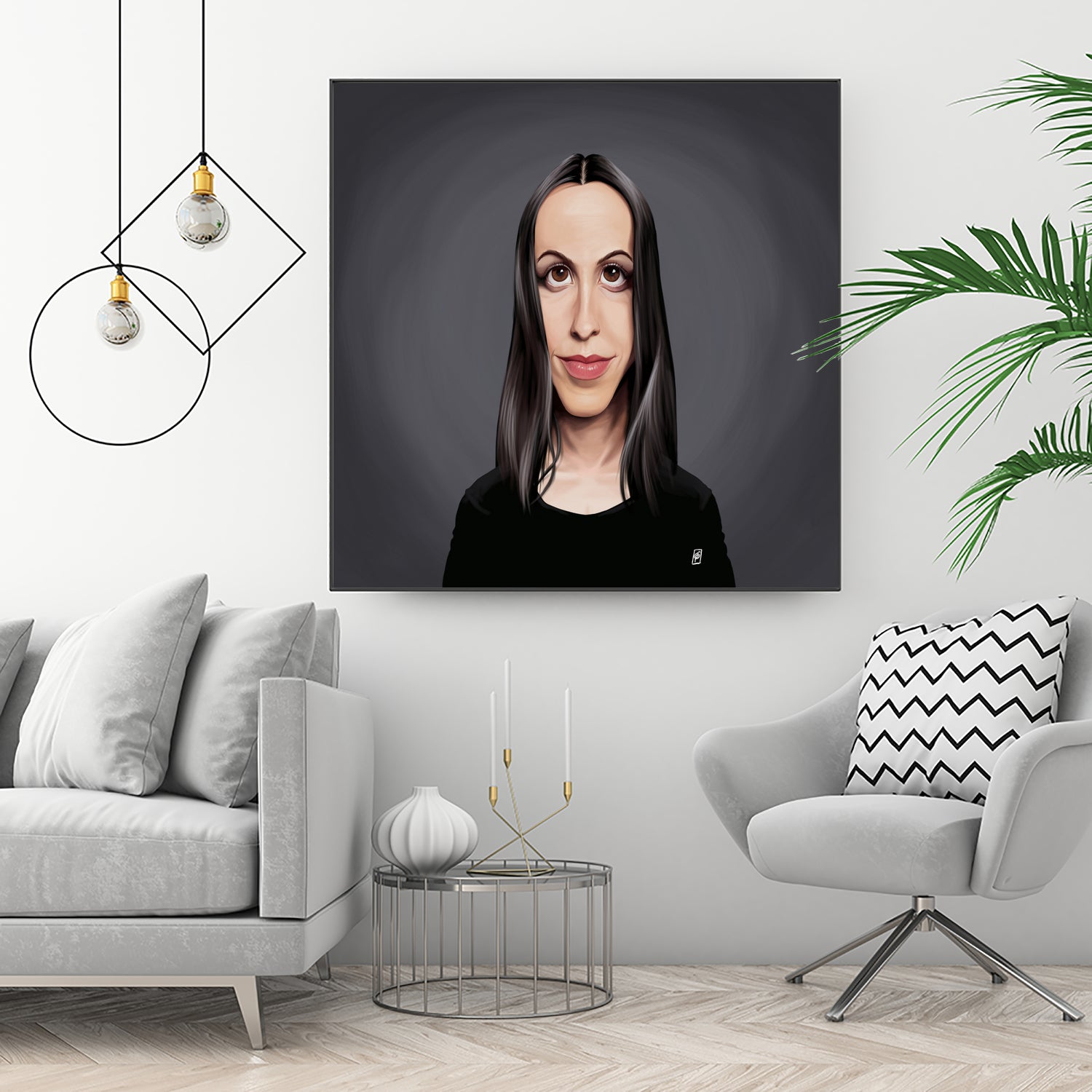 Alanis Morissette by Rob Snow on GIANT ART - black digital painting