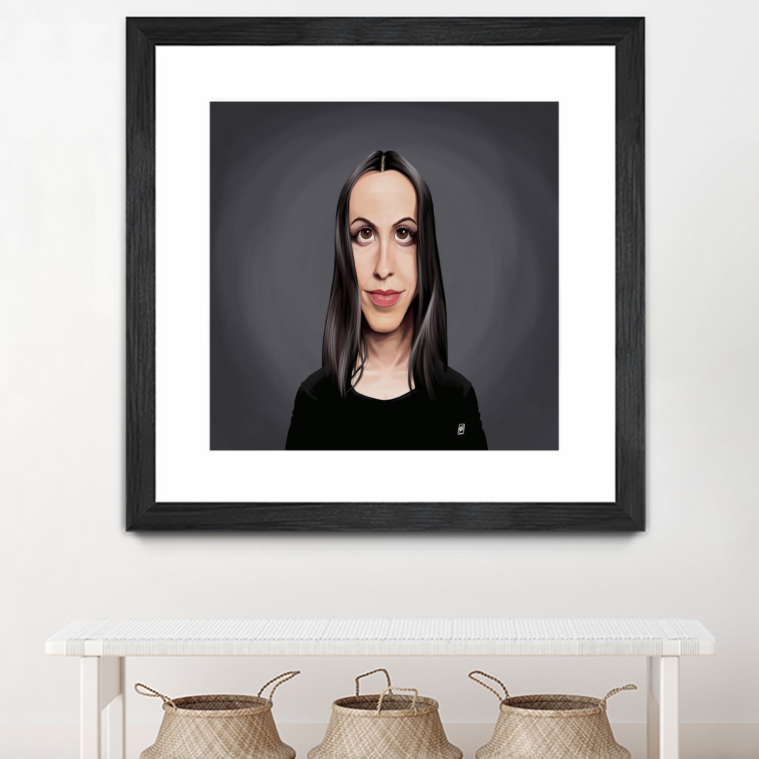 Alanis Morissette by Rob Snow on GIANT ART - black digital painting