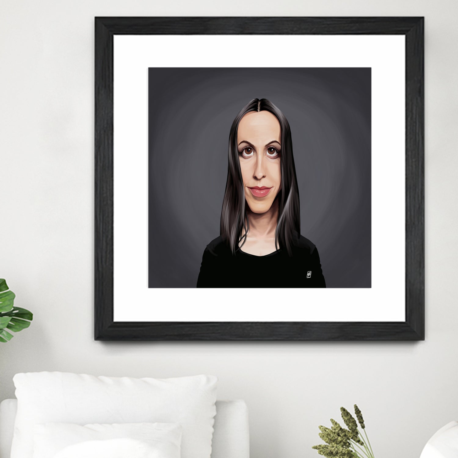 Alanis Morissette by Rob Snow on GIANT ART - black digital painting