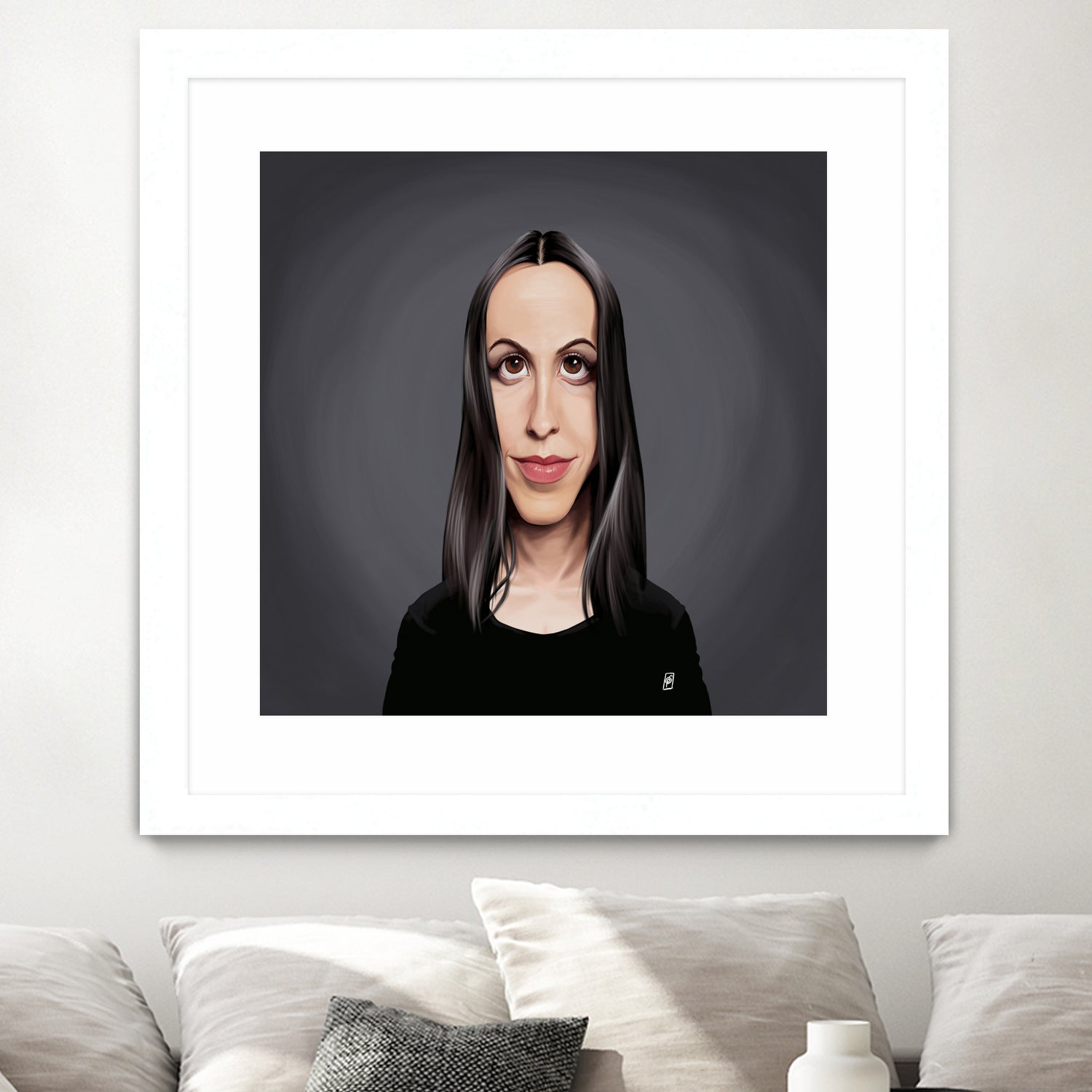 Alanis Morissette by Rob Snow on GIANT ART - black digital painting