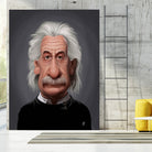 Albert Einstein by Rob Snow on GIANT ART - black digital painting