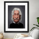 Albert Einstein by Rob Snow on GIANT ART - black digital painting