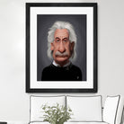 Albert Einstein by Rob Snow on GIANT ART - black digital painting