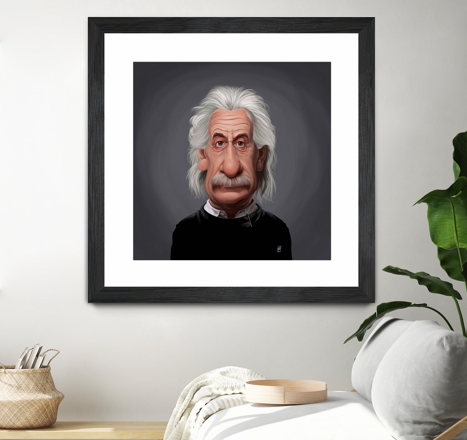 Albert Einstein by Rob Snow on GIANT ART - black digital painting