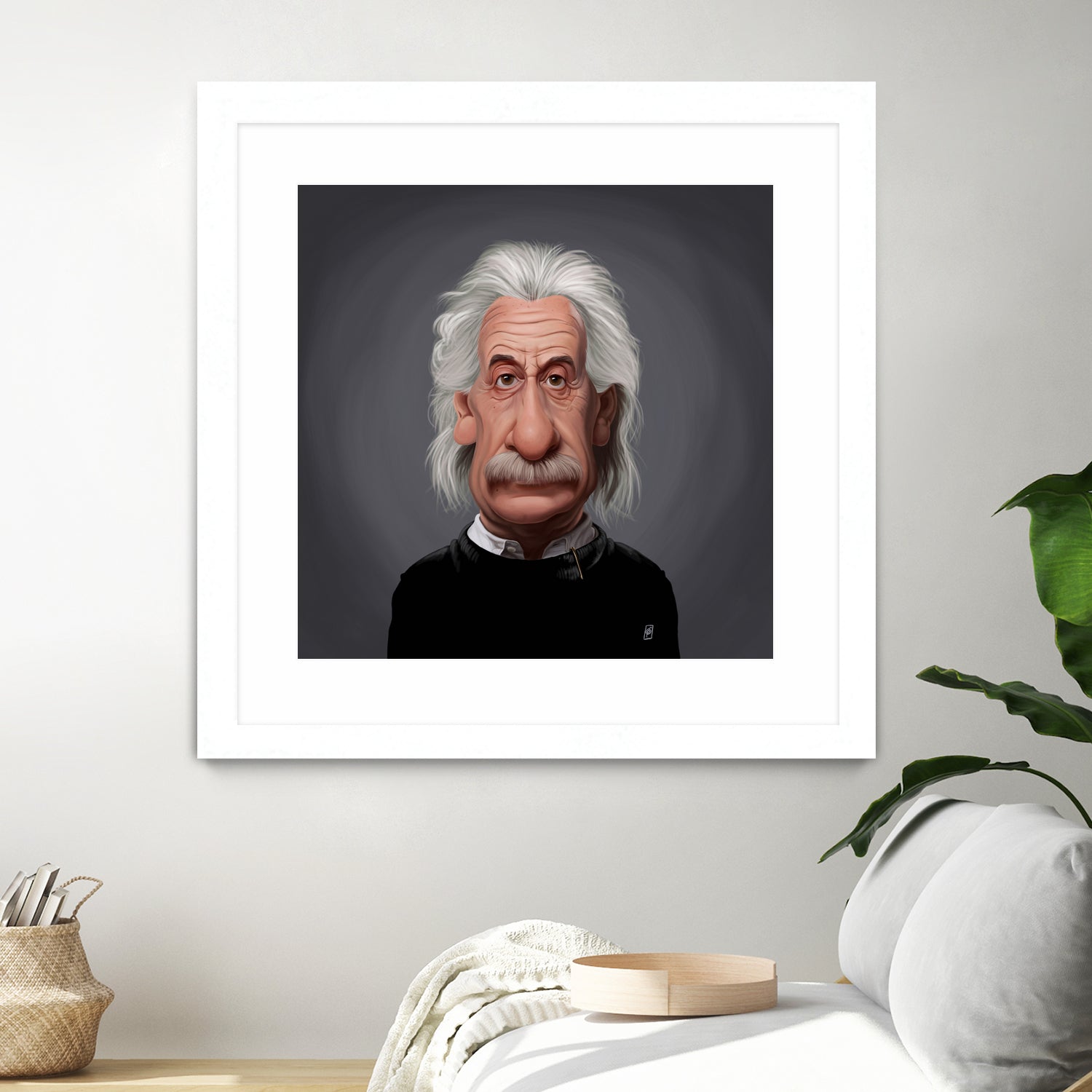 Albert Einstein by Rob Snow on GIANT ART - black digital painting