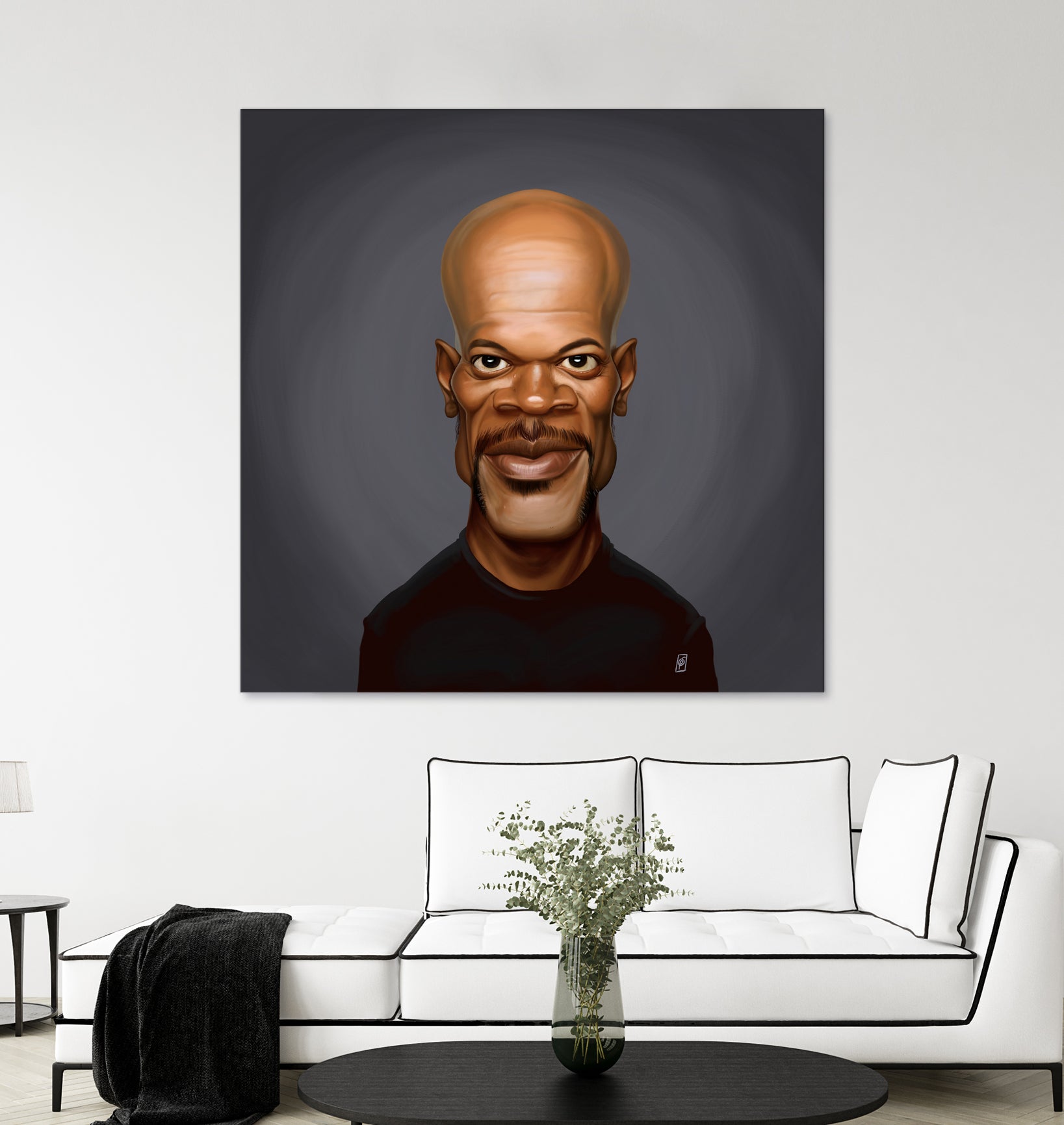 Samuel L Jackson by Rob Snow on GIANT ART - black digital painting