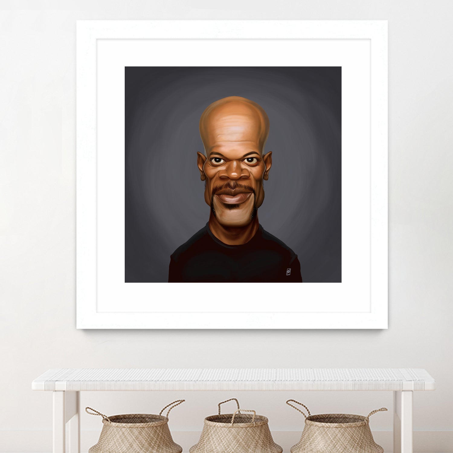 Samuel L Jackson by Rob Snow on GIANT ART - black digital painting