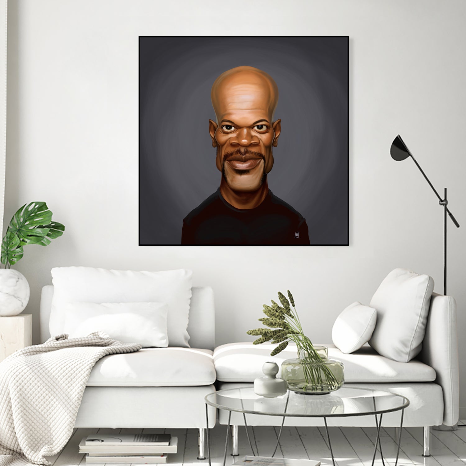 Samuel L Jackson by Rob Snow on GIANT ART - black digital painting