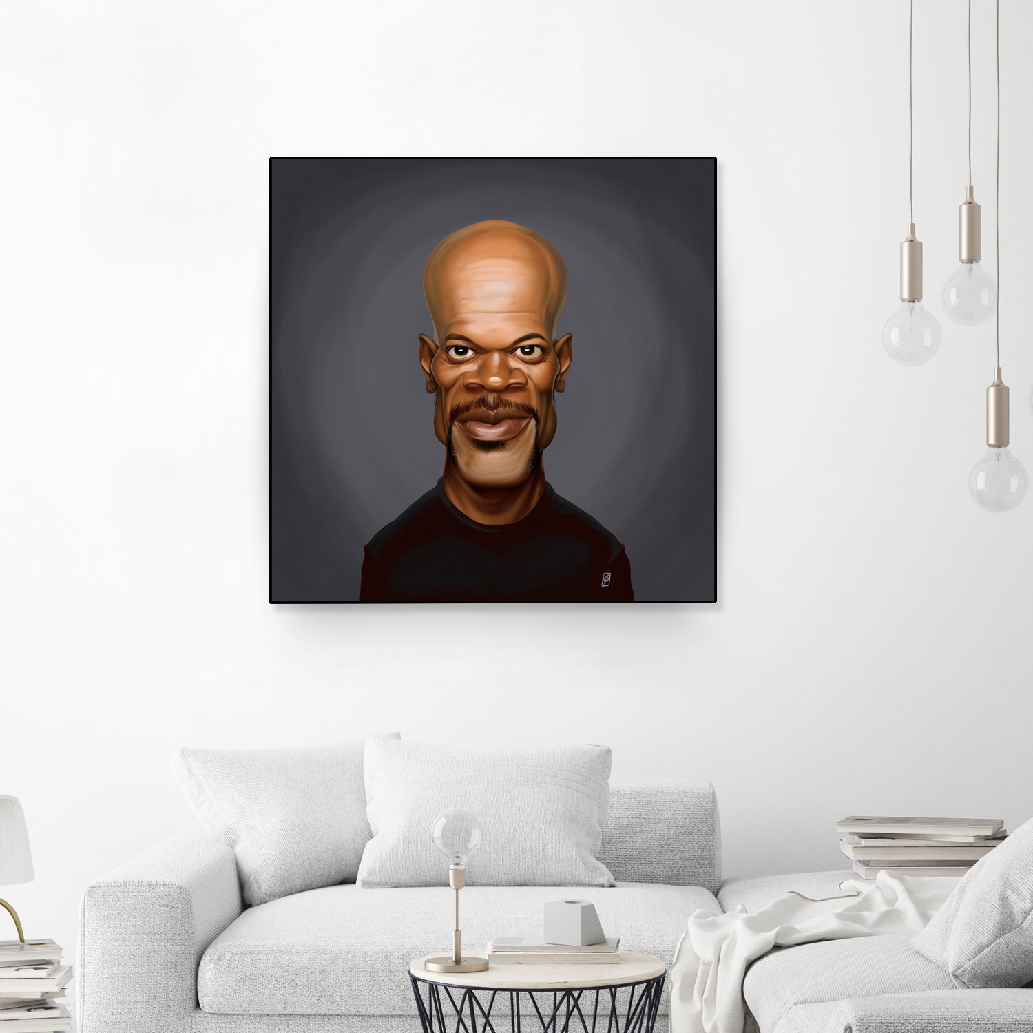 Samuel L Jackson by Rob Snow on GIANT ART - black digital painting