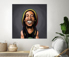 Bob Marley by Rob Snow on GIANT ART - yellow digital painting