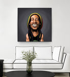 Bob Marley by Rob Snow on GIANT ART - yellow digital painting