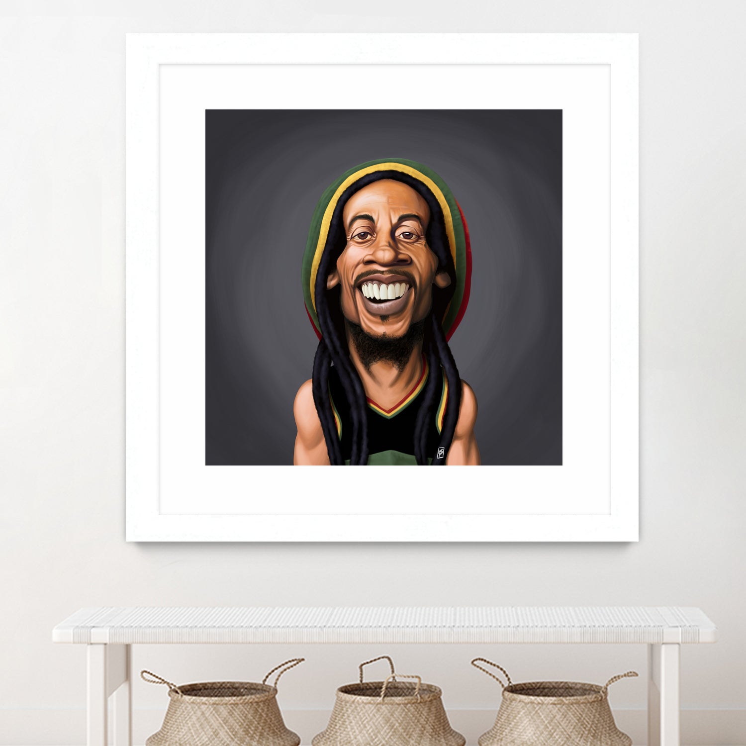 Bob Marley by Rob Snow on GIANT ART - yellow digital painting