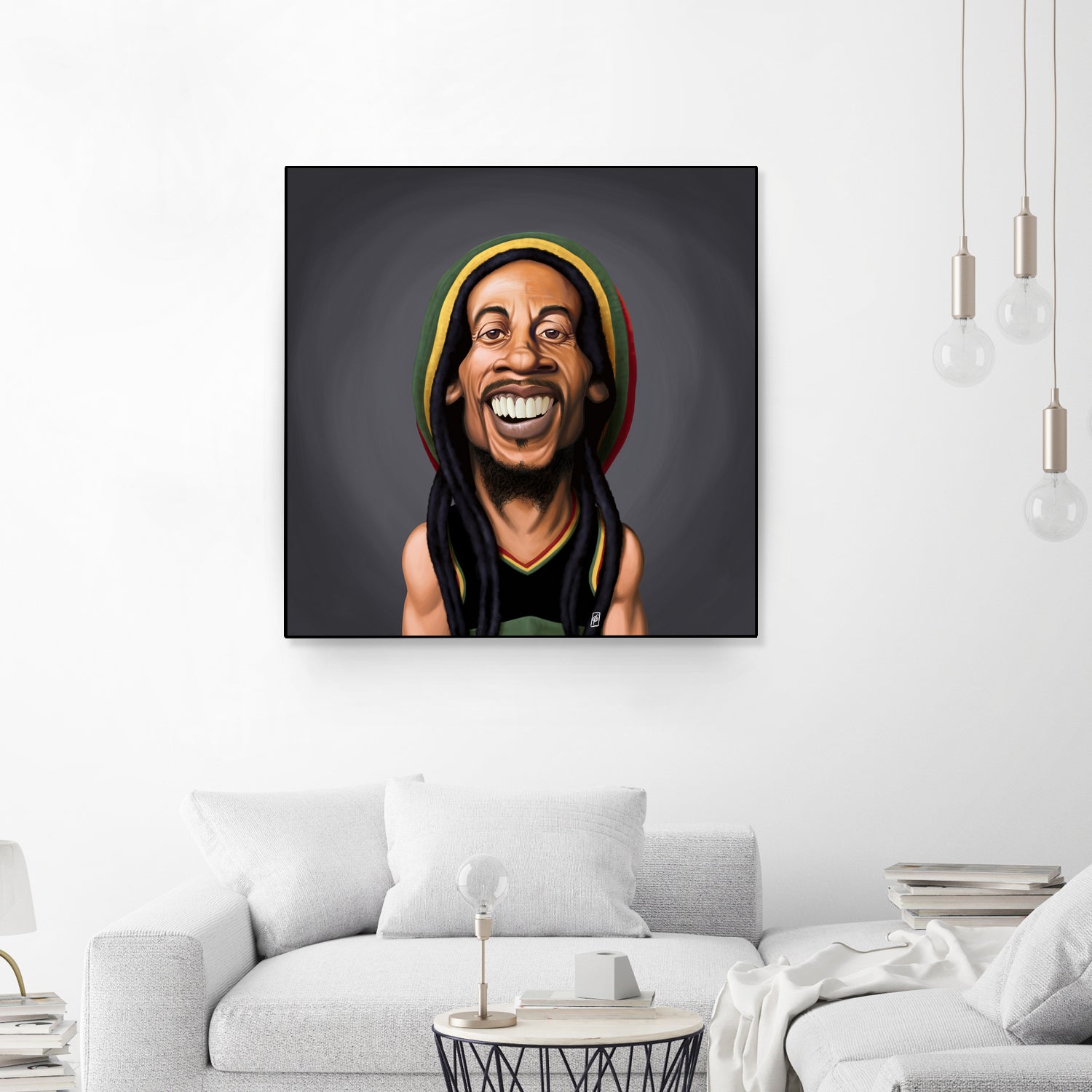 Bob Marley by Rob Snow on GIANT ART - yellow digital painting