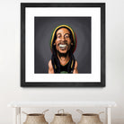 Bob Marley by Rob Snow on GIANT ART - yellow digital painting