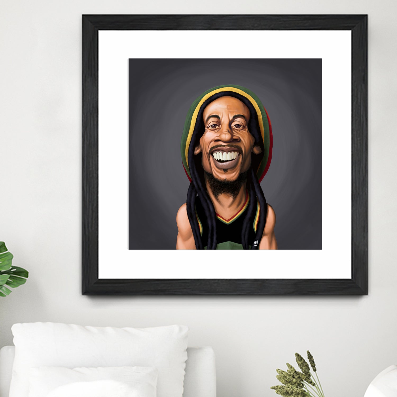 Bob Marley by Rob Snow on GIANT ART - yellow digital painting