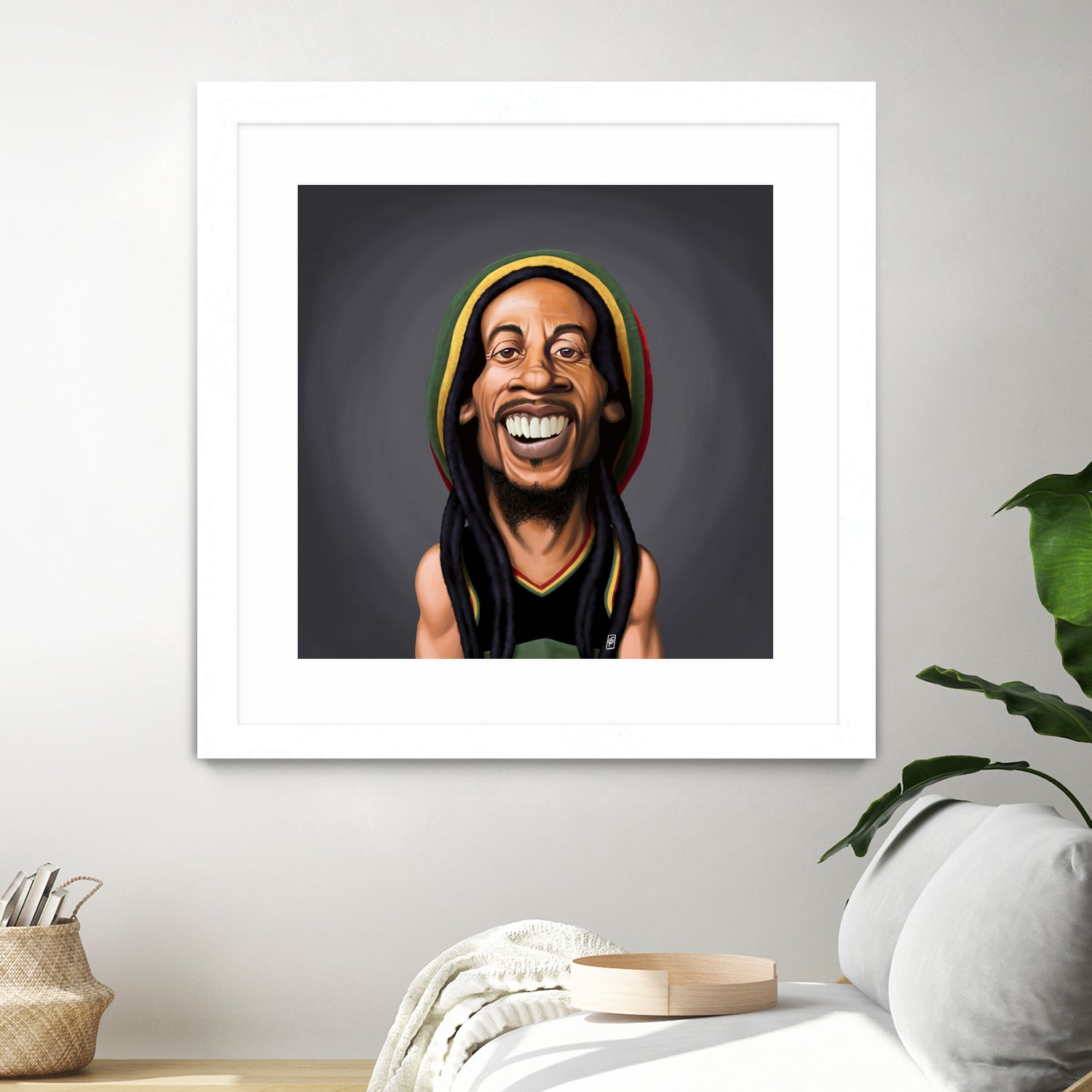 Bob Marley by Rob Snow on GIANT ART - yellow digital painting