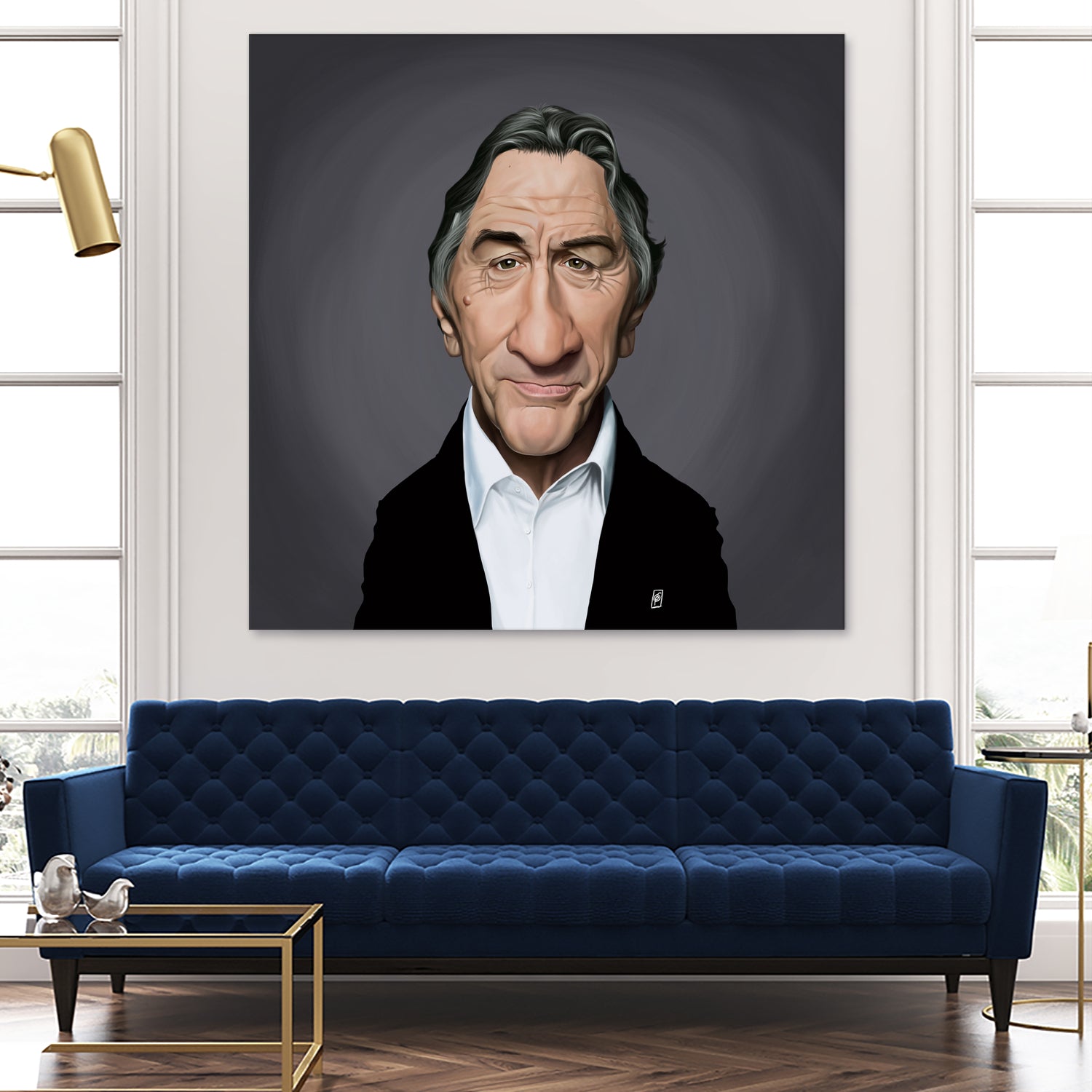 Robert De Nero by Rob Snow on GIANT ART - brown digital painting