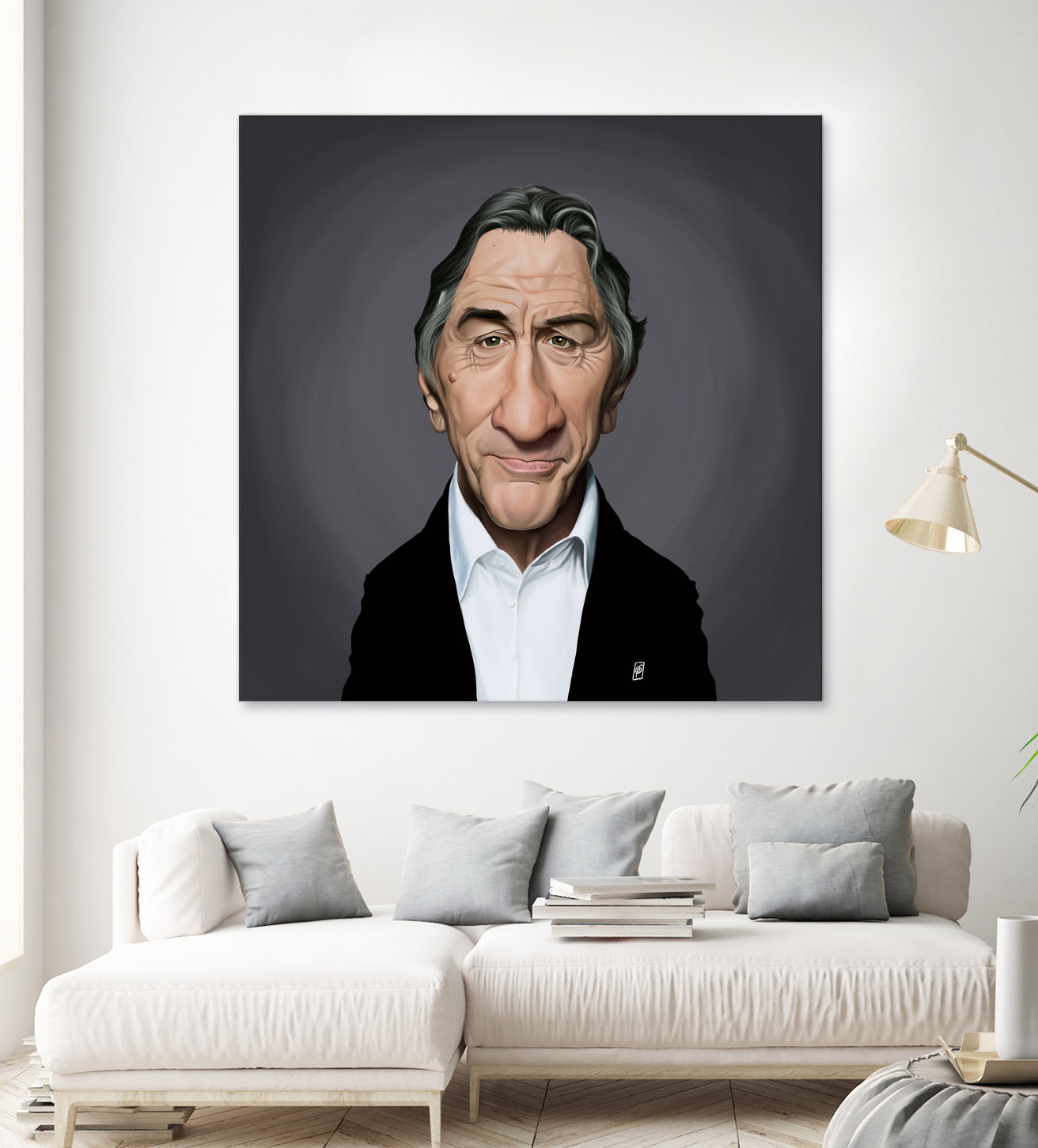 Robert De Nero by Rob Snow on GIANT ART - brown digital painting