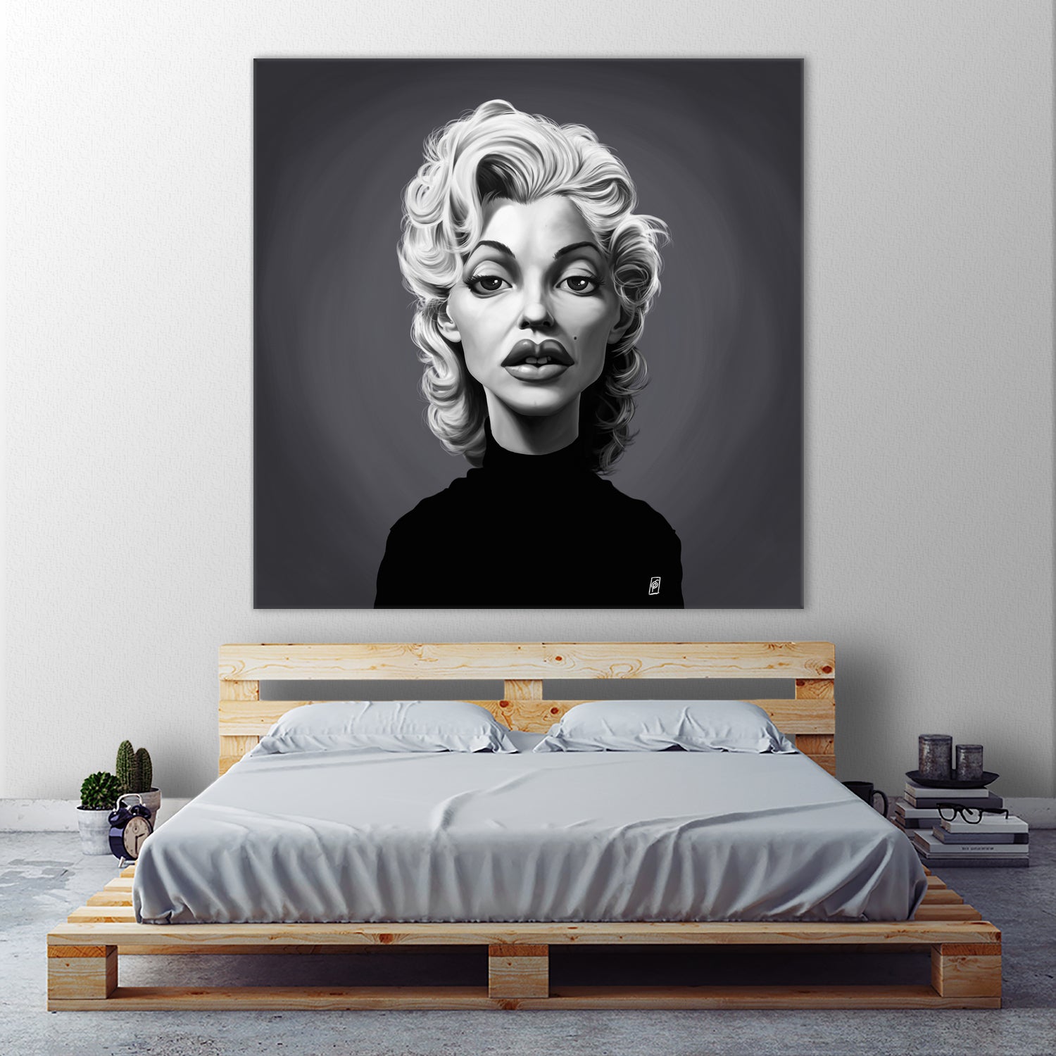 Marilyn Monroe by Rob Snow on GIANT ART - gray digital painting