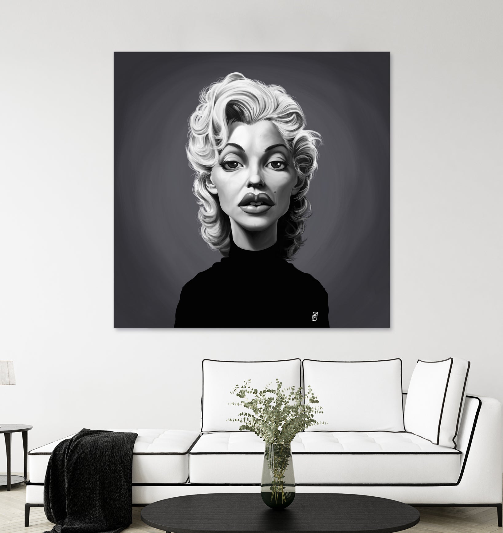 Marilyn Monroe by Rob Snow on GIANT ART - gray digital painting