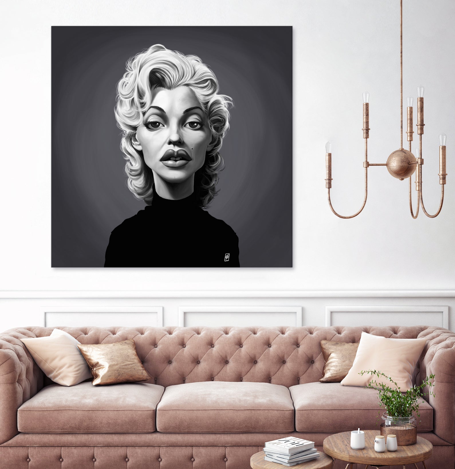 Marilyn Monroe by Rob Snow on GIANT ART - gray digital painting