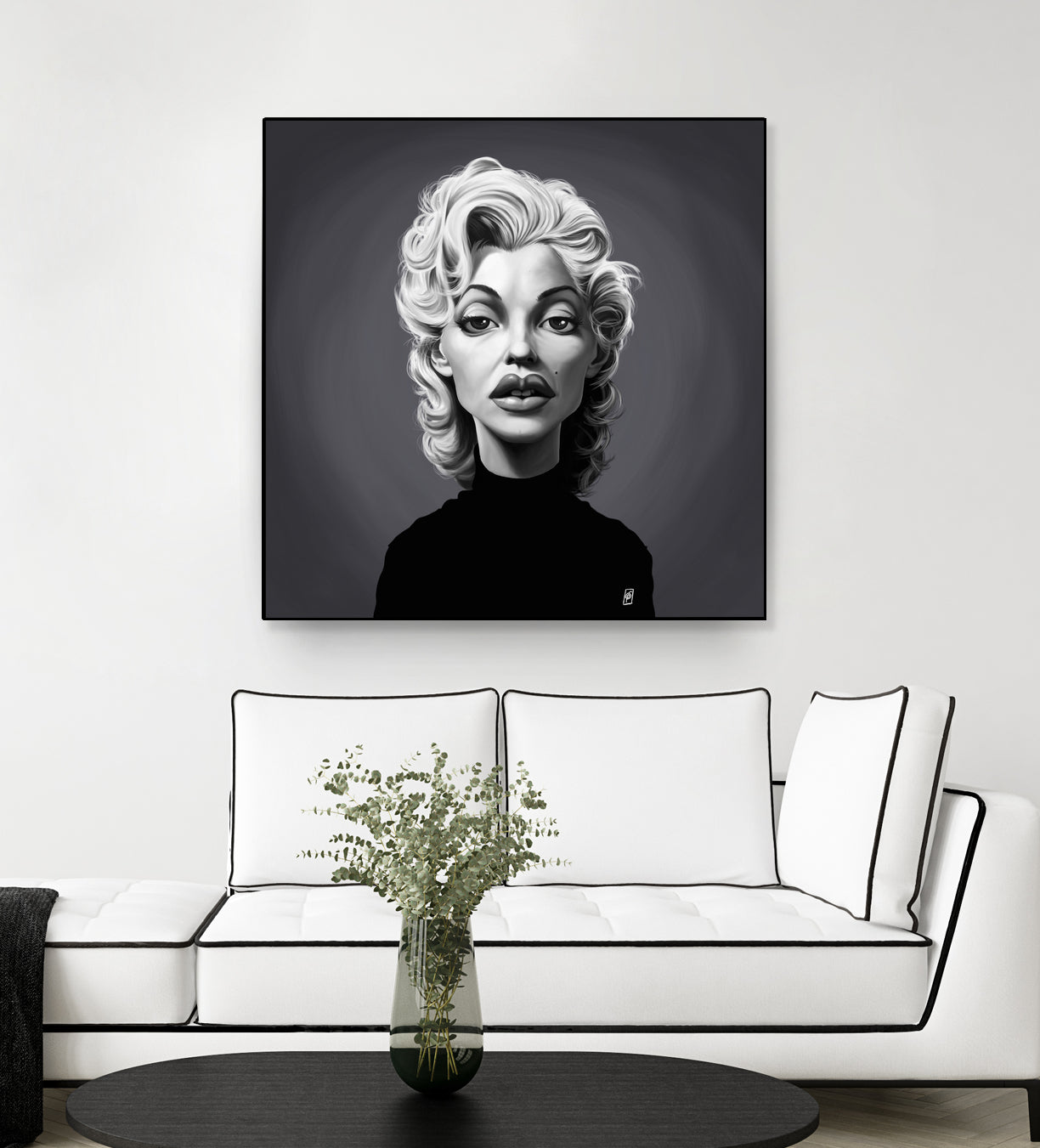 Marilyn Monroe by Rob Snow on GIANT ART - gray digital painting