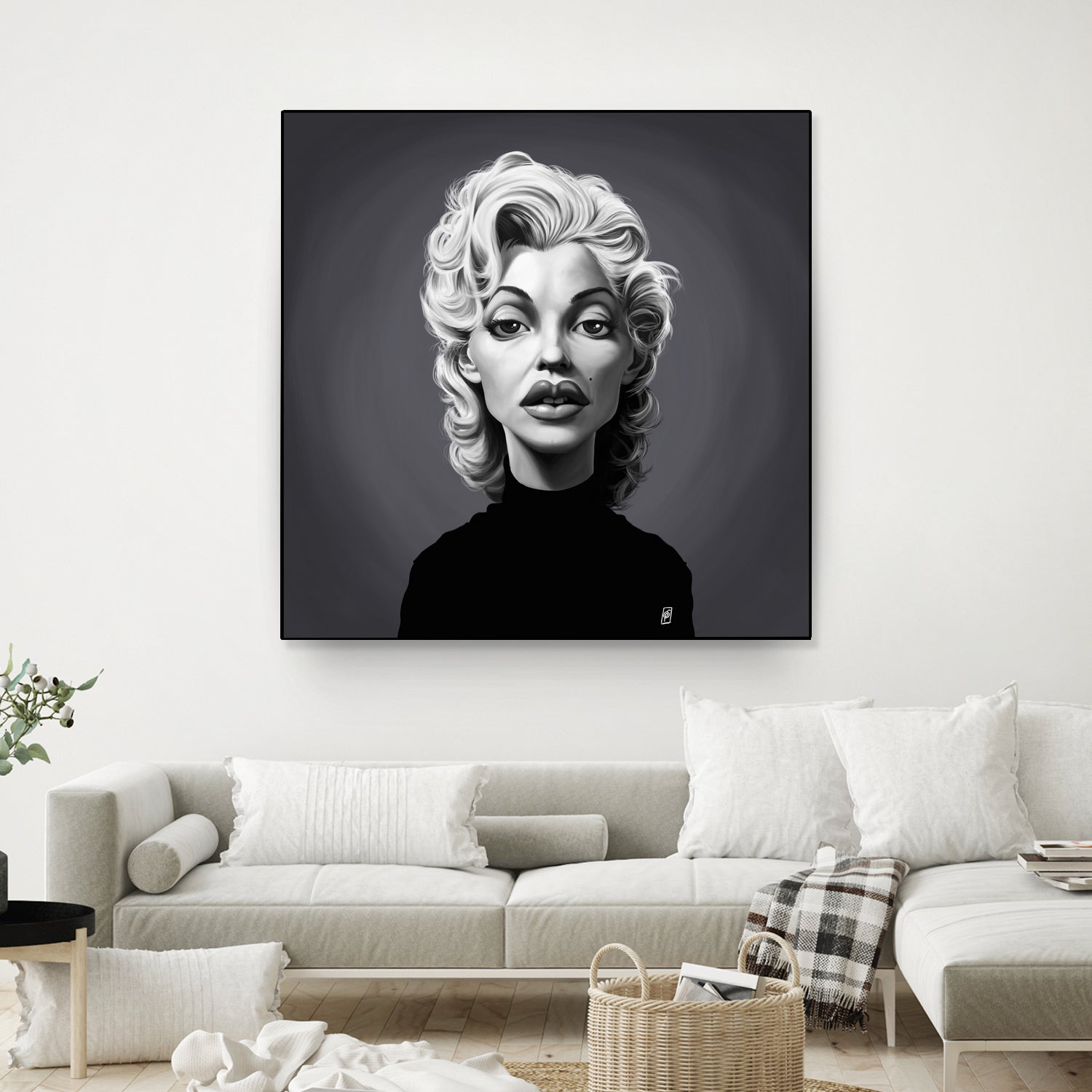 Marilyn Monroe by Rob Snow on GIANT ART - gray digital painting