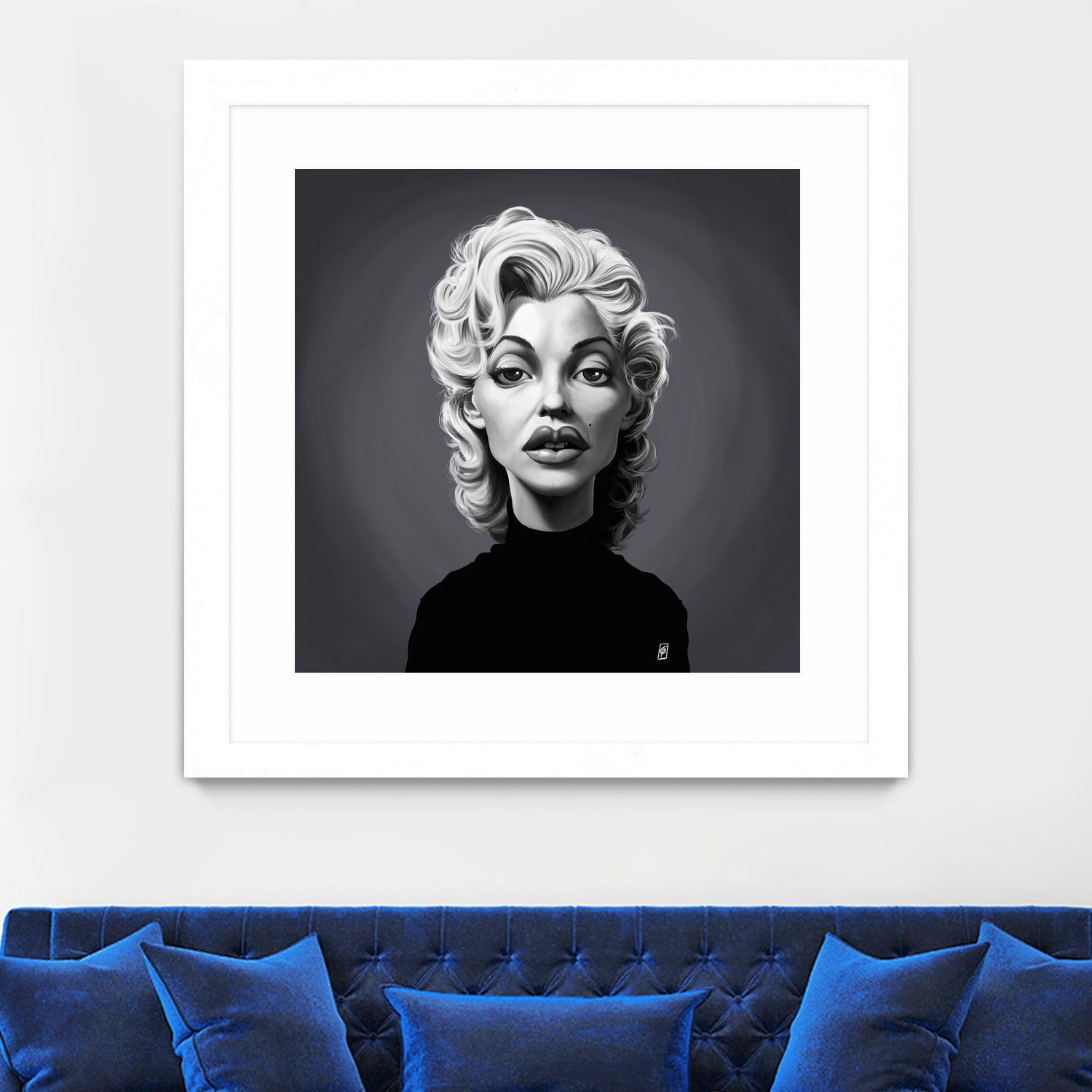 Marilyn Monroe by Rob Snow on GIANT ART - gray digital painting