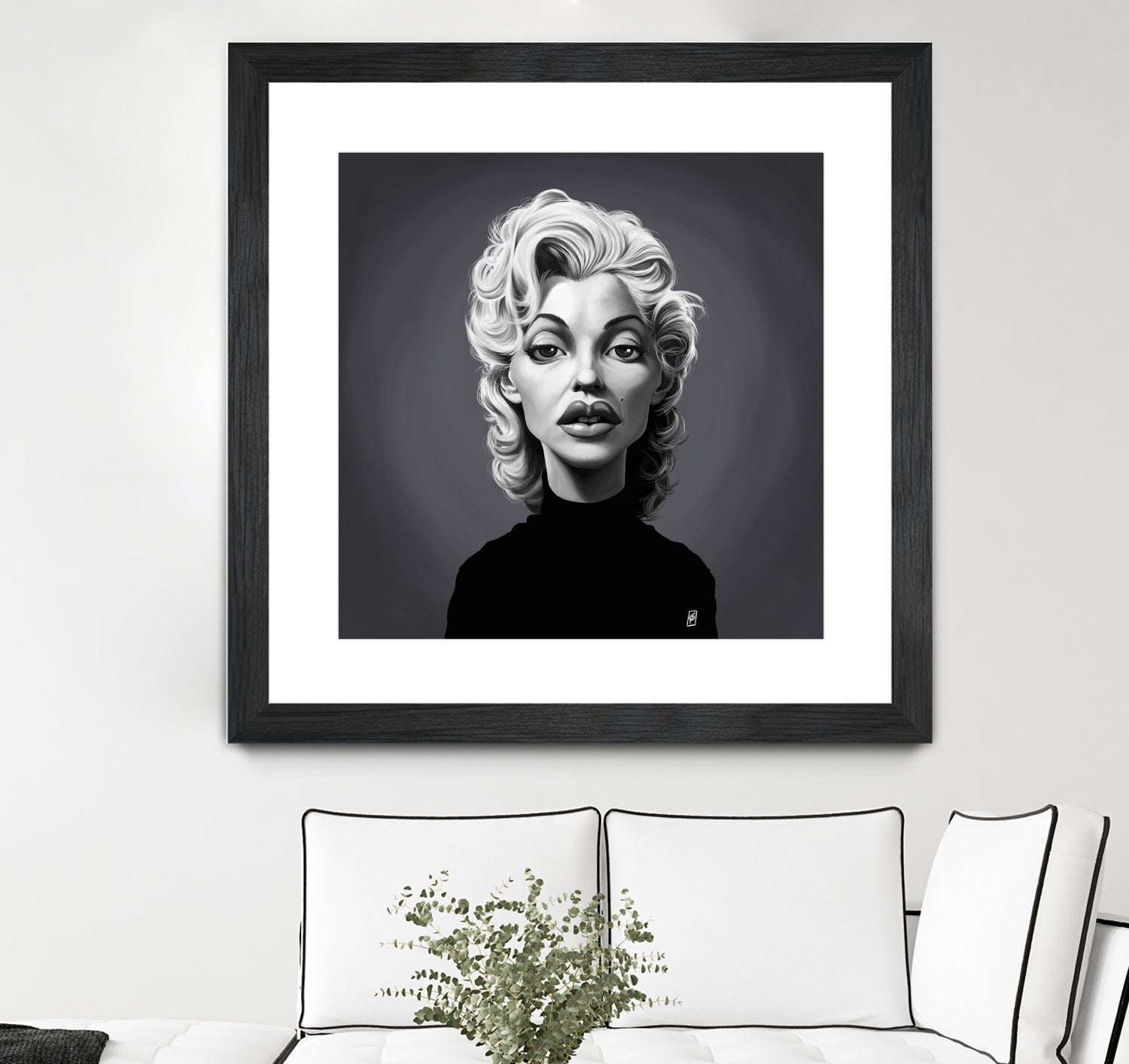 Marilyn Monroe by Rob Snow on GIANT ART - gray digital painting