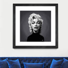 Marilyn Monroe by Rob Snow on GIANT ART - gray digital painting