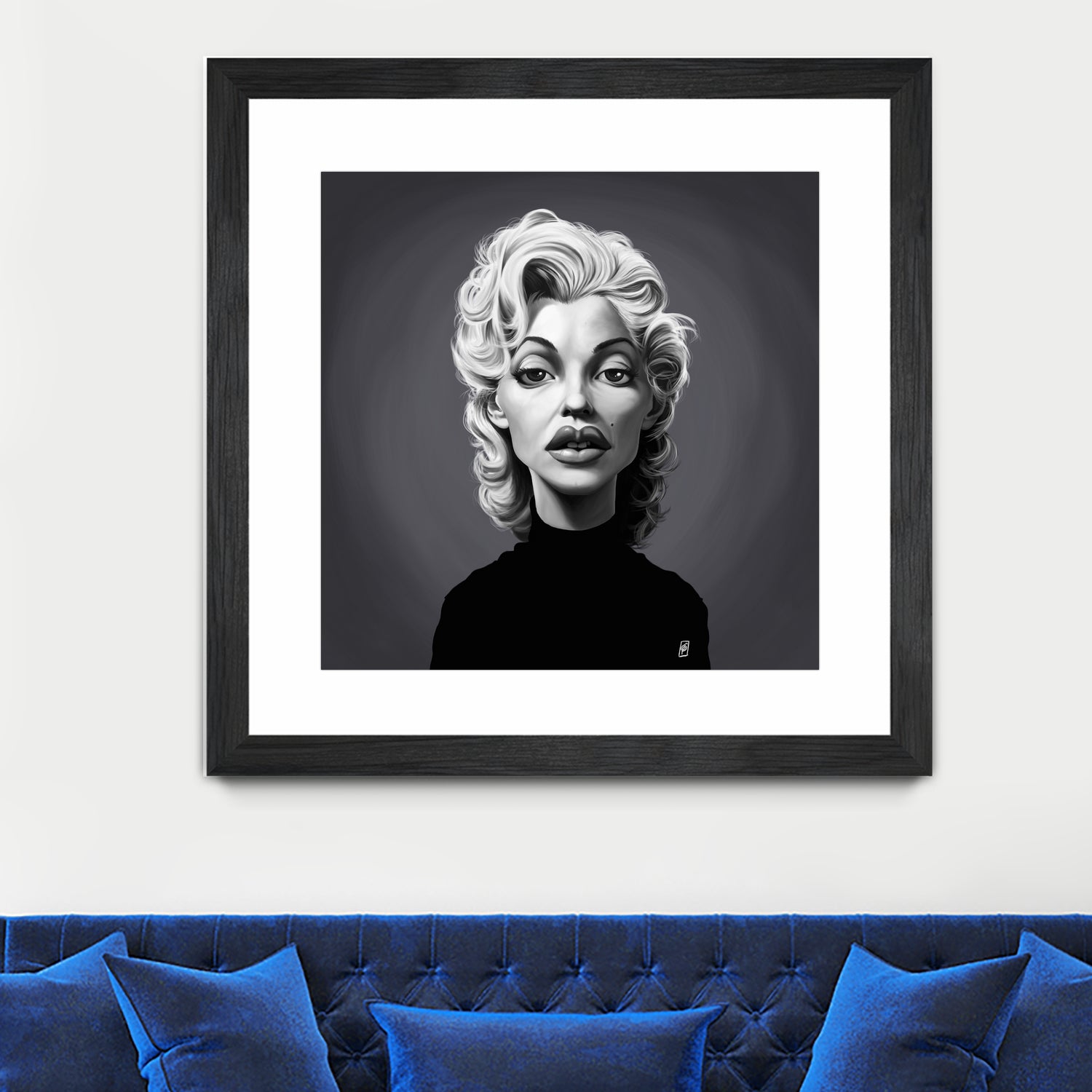 Marilyn Monroe by Rob Snow on GIANT ART - gray digital painting