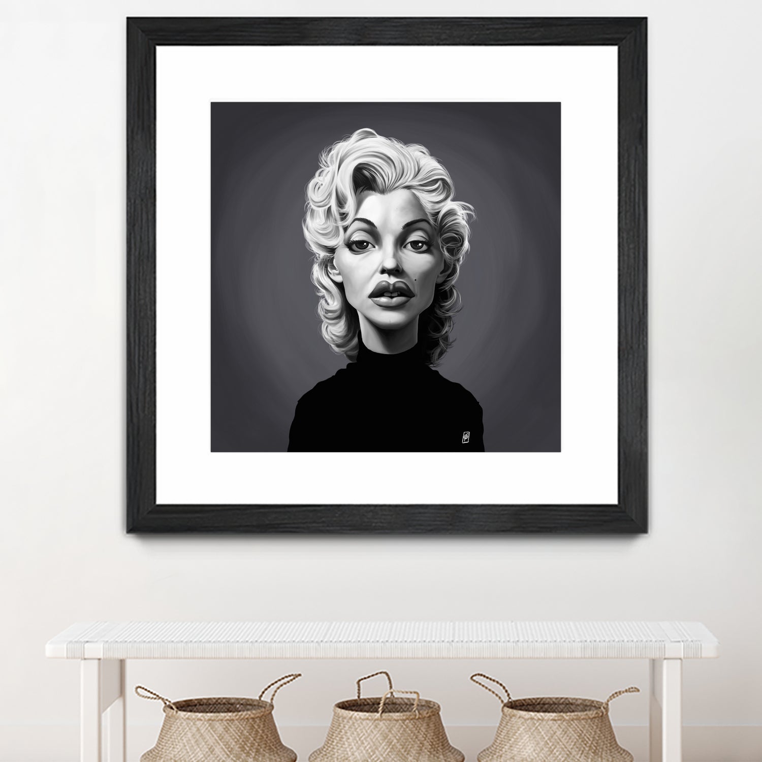 Marilyn Monroe by Rob Snow on GIANT ART - gray digital painting