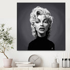 Marilyn Monroe by Rob Snow on GIANT ART - gray digital painting