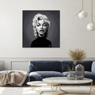 Marilyn Monroe by Rob Snow on GIANT ART - gray digital painting