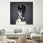 Audrey Hepburn by Rob Snow on GIANT ART - gray digital painting