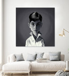 Audrey Hepburn by Rob Snow on GIANT ART - gray digital painting