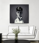 Audrey Hepburn by Rob Snow on GIANT ART - gray digital painting